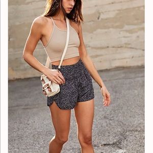 Free People the way home printed shorts leopard
